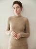 Autumn 2026 Pure Cashmere Ladies' Solid Half-High Neck Pullover Sweater: Versatile Base Layer