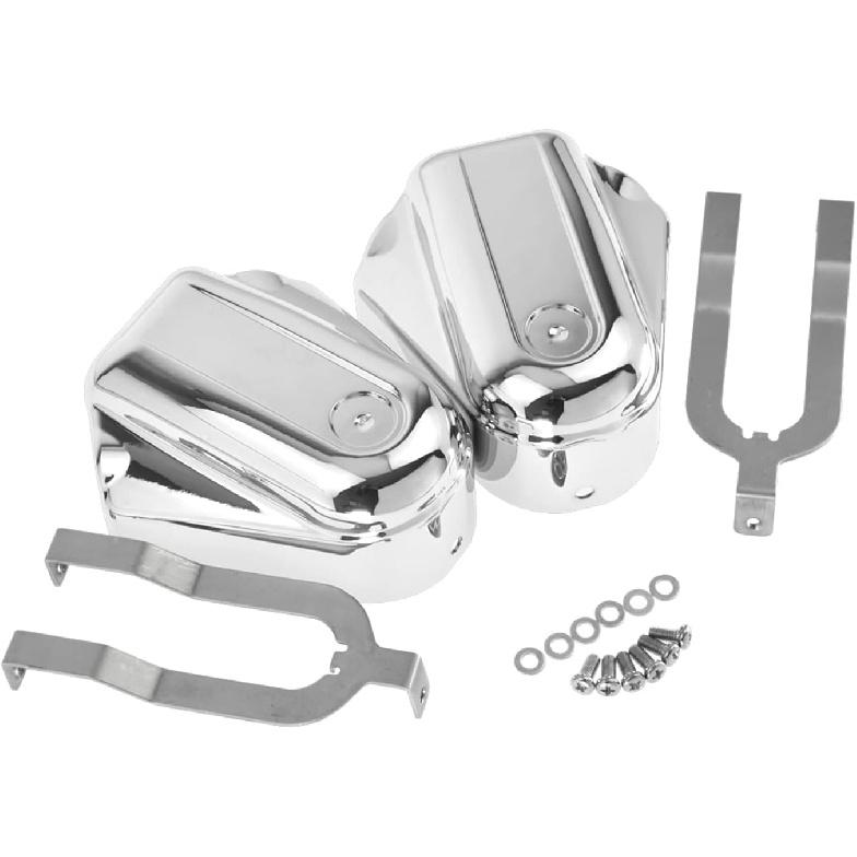 Motorcycle Rear Axle Nut Covers Cap Fit for Harley Softail Slim FLS Deluxe FLSTN FXSTB 2008-2017 Chrome
