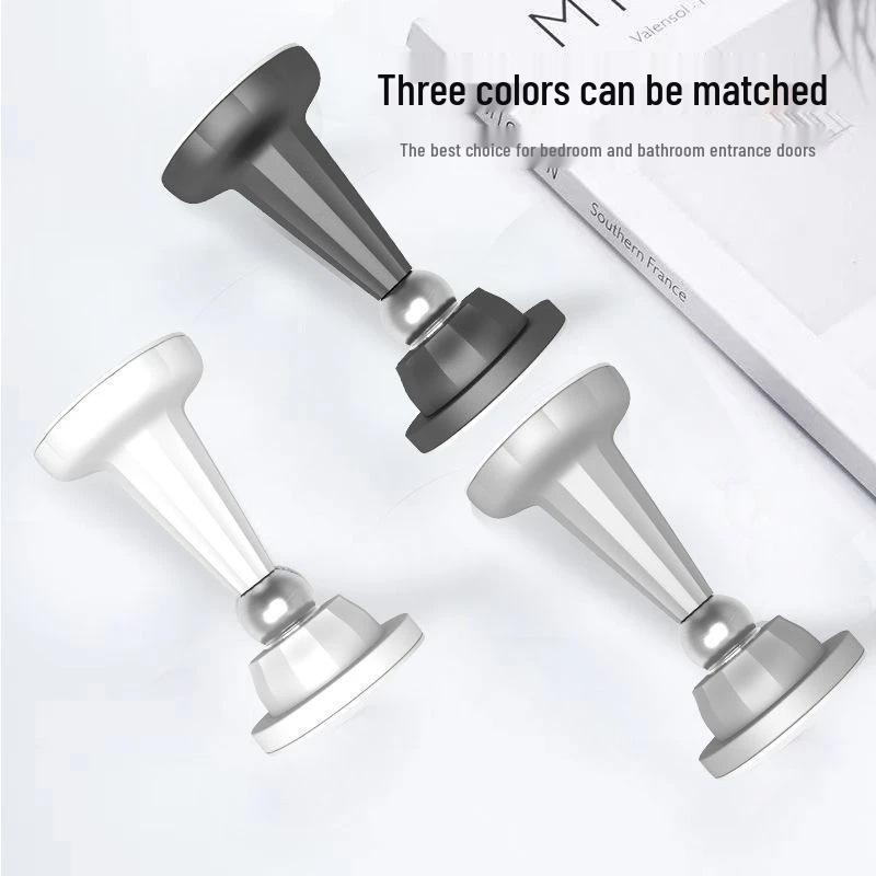 New Magnetic Door Stopper - Punch-Free, Silent, Anti-Collision for Bathroom and Household Use