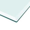 Table rectangulaire en verre trempé - VIDAXL - 1000 x 620 mm - Gris - Transparent - Contemporain - Design