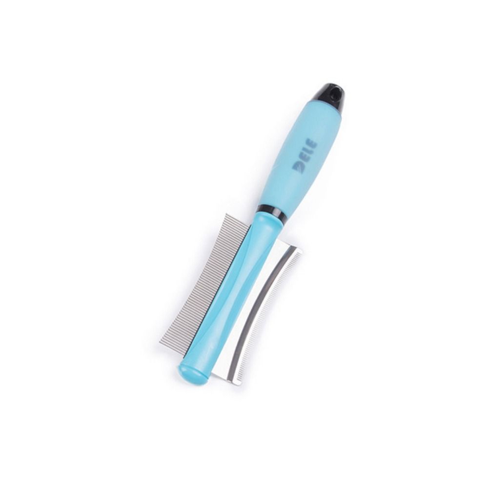 Double-Sided Double-Sided Cat Grooming Tool Comfortable Grip Cat Deshedding Brush  Cleaning