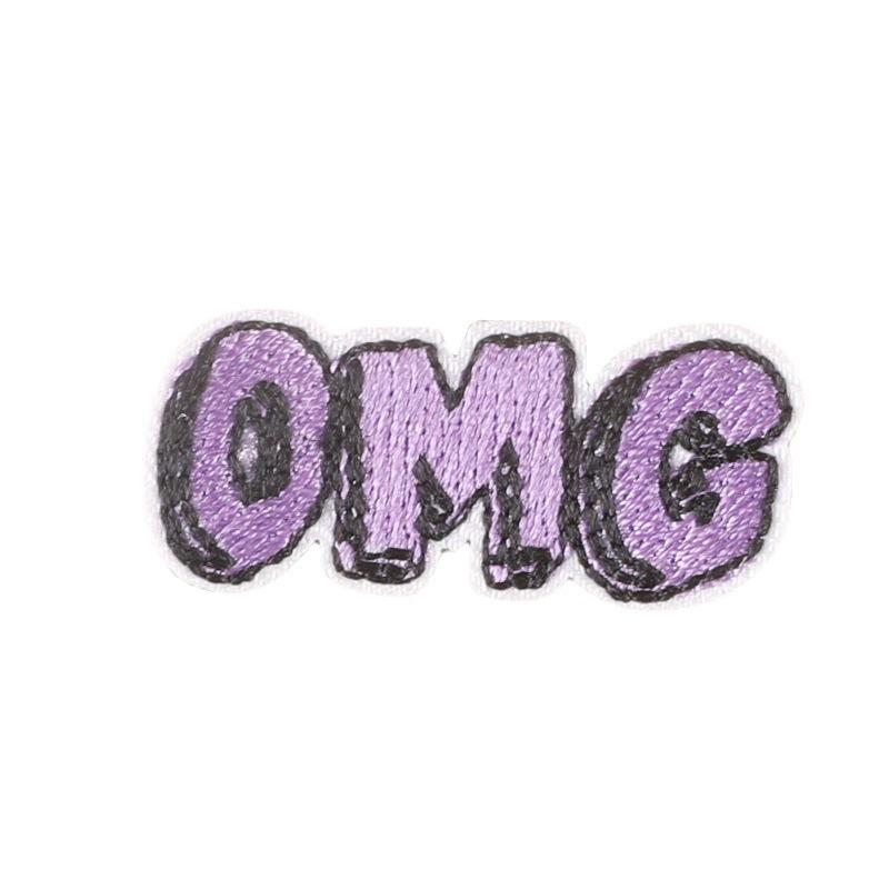 Embroidery label English letter patch Supply accessories Hand account DIY accessories Embroidery sticker cloth sticker