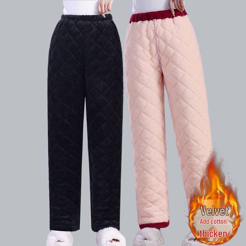Women's Winter Warm Cotton Coat and Over-the-Knee Casual Robe