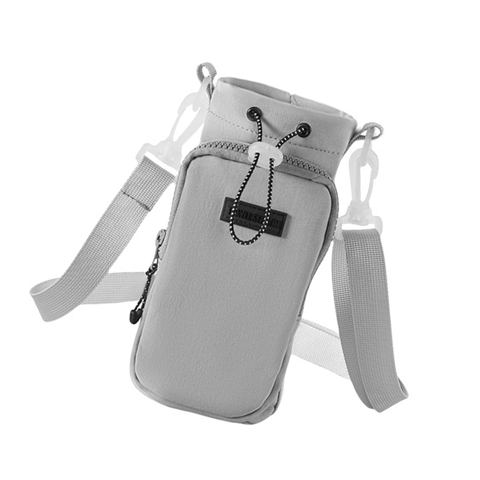 

Нейлоновый подстаканник Портативный держатель для напитков Офисный дорожный рукав для чашки Нейлоновый чехол для бутылки с водой Нейлоновая текстура для чашки бутылки серый