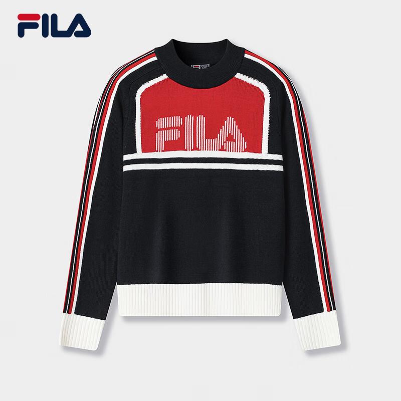 FILA Women s 2025 Winter Colorblock Pullover Knit Sweater XS