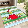 Grinchmas Festive Celebration Carpet Rug Soft Washable Antislip Home Living Room Sofa Mats Personalized Christmas Rug