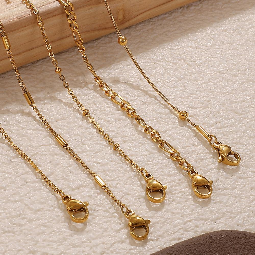 Vielseitig Und Vielfältig Kette Schlangenknochen Geprägt Kettenstil Halskette Verdrehte Kette Edelstahl Vergoldet Personalisiert Frau