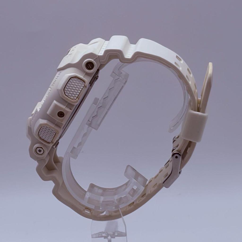 Used New battery CASIO G-SHOCK Men's Watch White Analog-Digital Working condition