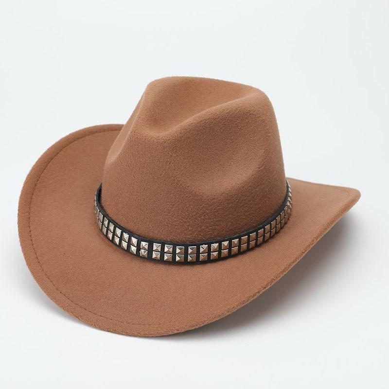 Cowboy Hat With Chain And Starry Sky Compass For Western Style Men And Women