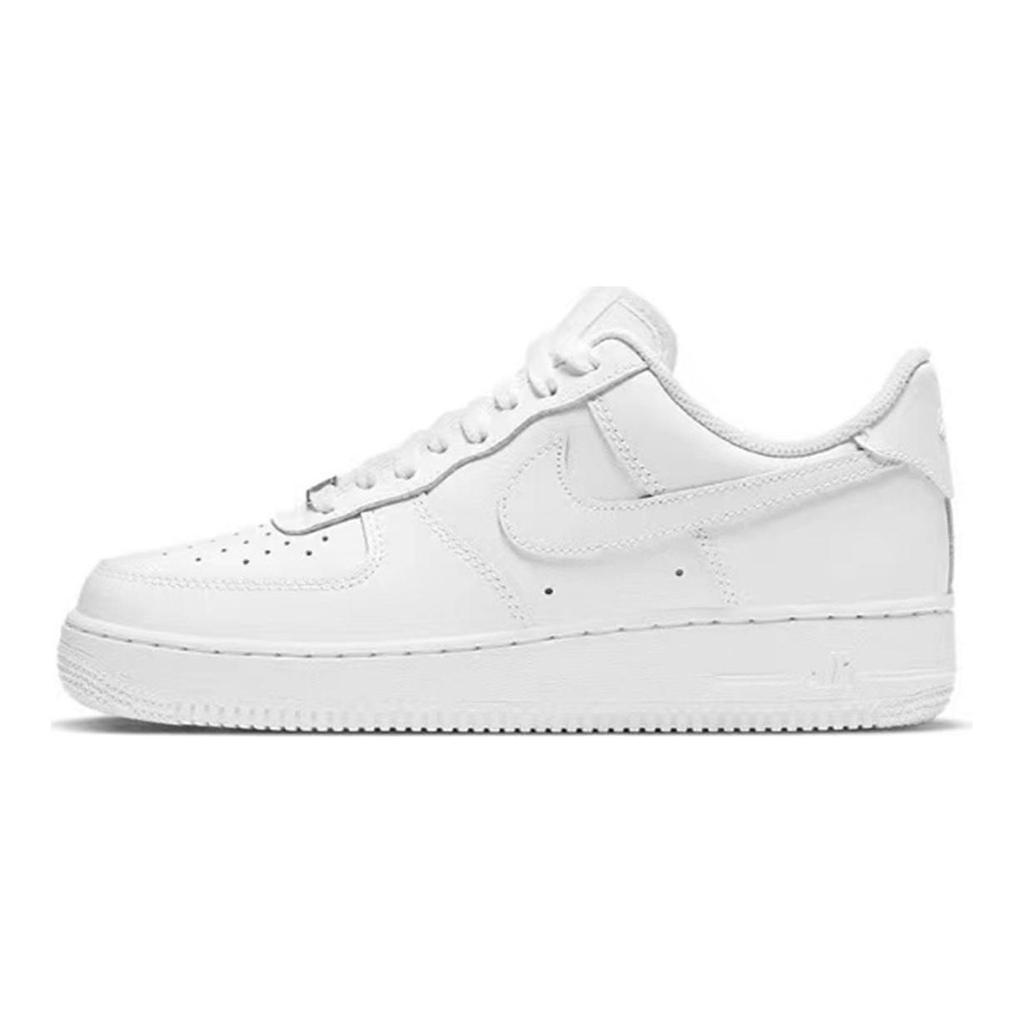 Nike Air Force 1 Slip Resistant Cushioning Low top Skateboard Shoes Men's Black White CW2288-111(Team147-)