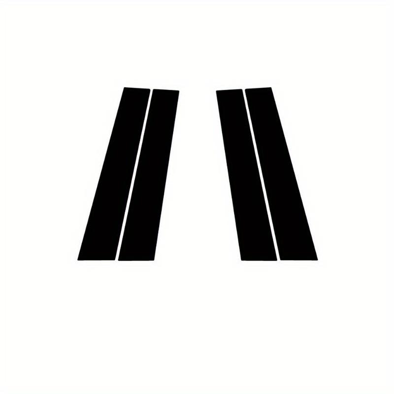 

4Pcs Glossy Black Car Door Window Pillar Posts Trim Cover Sticker For Kia Soul 2010 2011 2012 2013 Auto Exterior B Column Decal