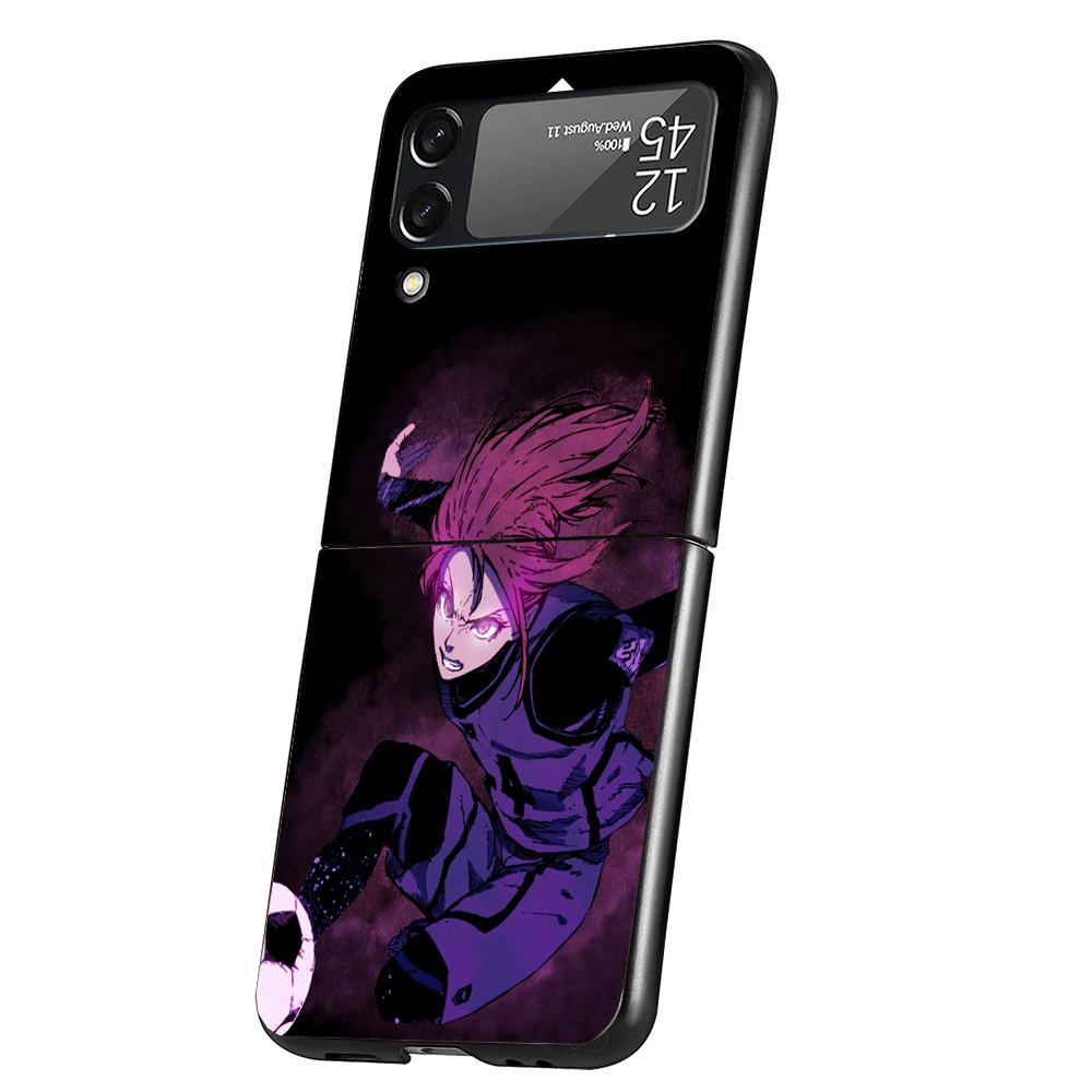 Blue Lock Chigiri Hyoma Cover Phone Case For Samsung Galaxy Z Flip 7 6 5 4 3 5G Flip7 Flip6 Flip5 Flip4 Flip3 Black Fundas Shell