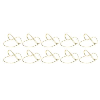 10pcs Card Stands Metal Cute Eye Shape Place Card Holder for Notecard Table Number Paper Picture Business Card