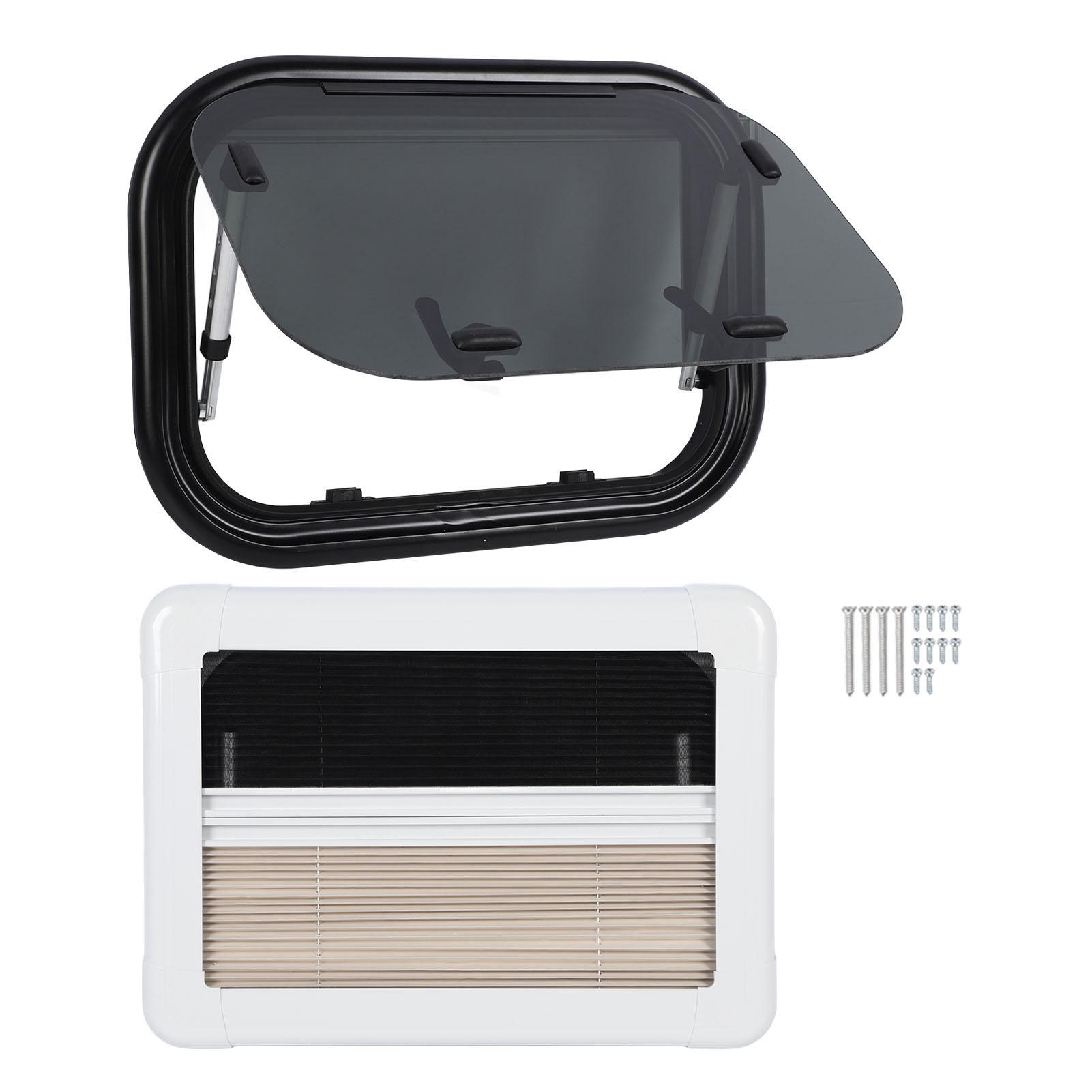 

Окно для автофургона, боковое окно, антиокислительное, устойчивое к УФ-излучению, водонепроницаемое, устойчивое, со штангами для поддержки кемпера чёрный