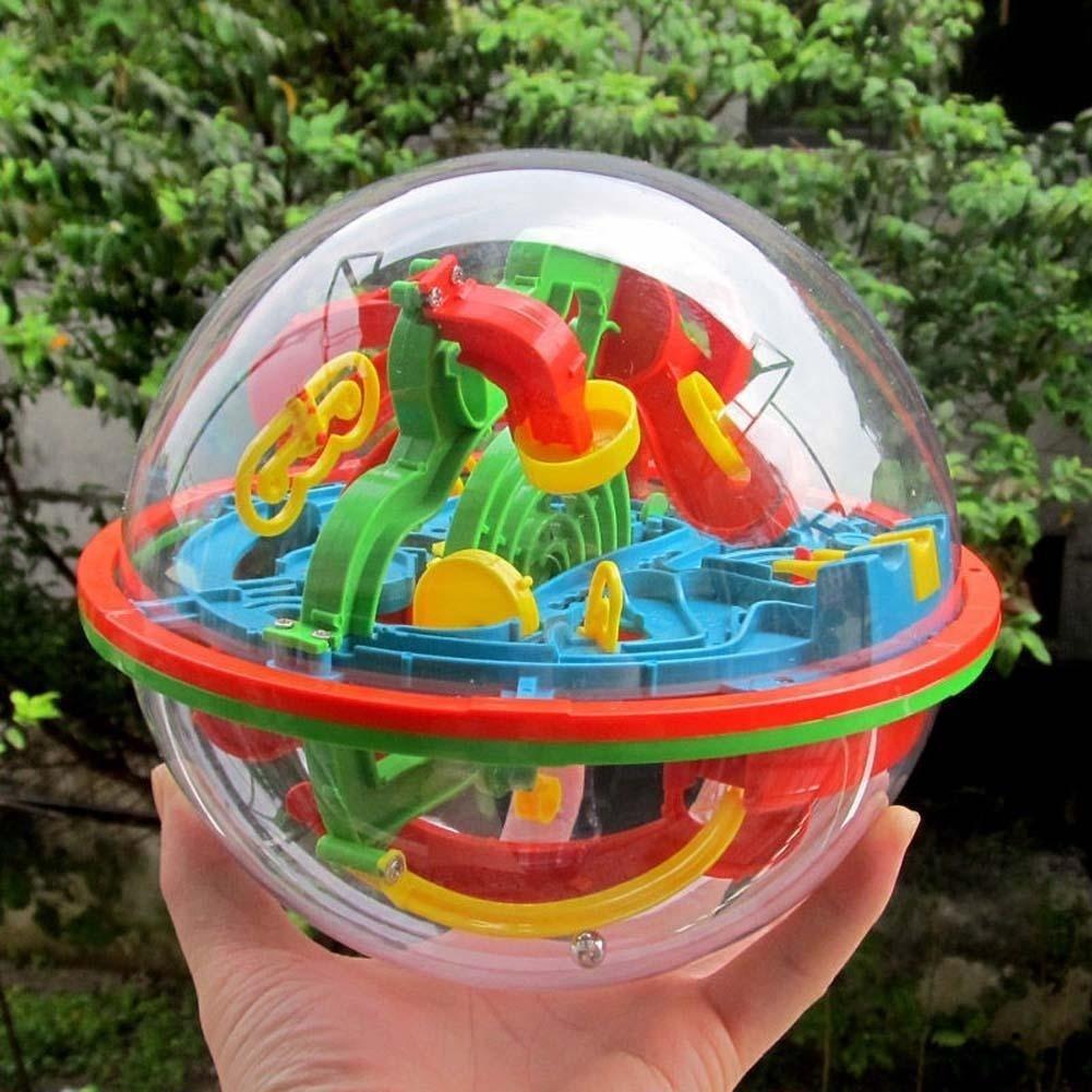 100-trinns 3D-ball med gave Pedagogiske leker Puslespill Balanse Logic Ability Spill for barn Voksne