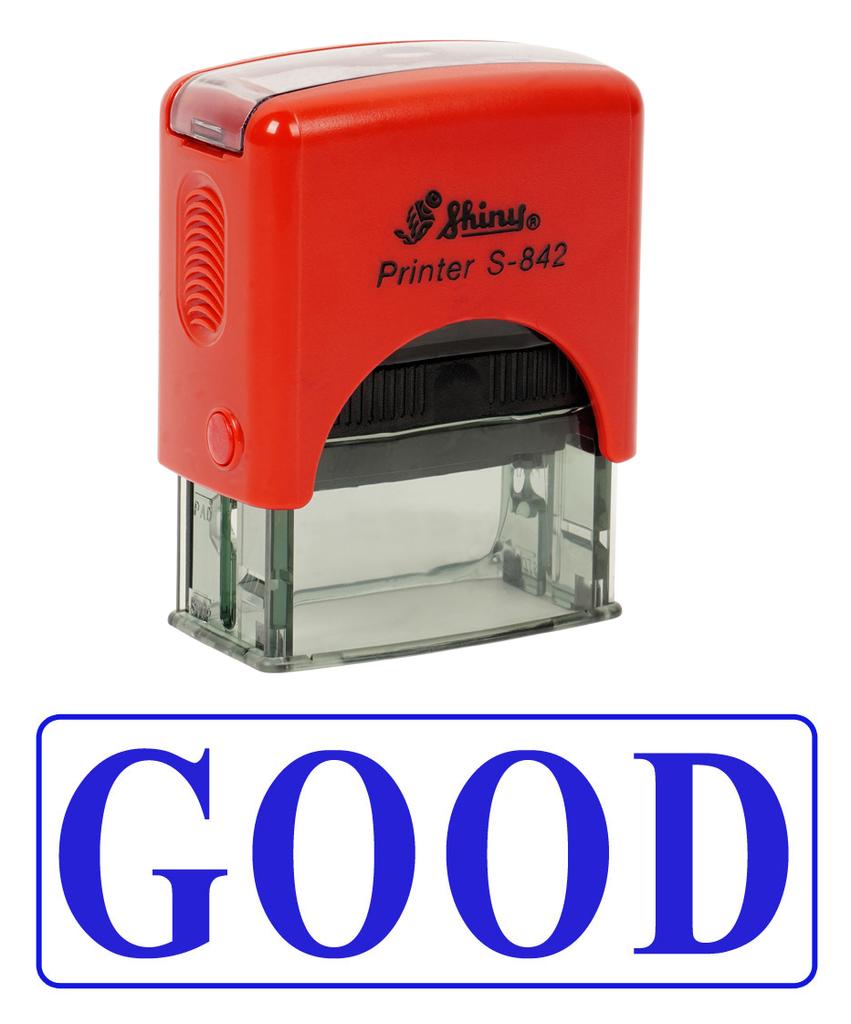 GOOD Self Inking Rubber Stamp Office Stationary Custom Shiny Stamp