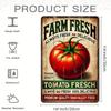 Metal Wall Art Tomato Kitchen Poster Vintage Farmhouse Decor