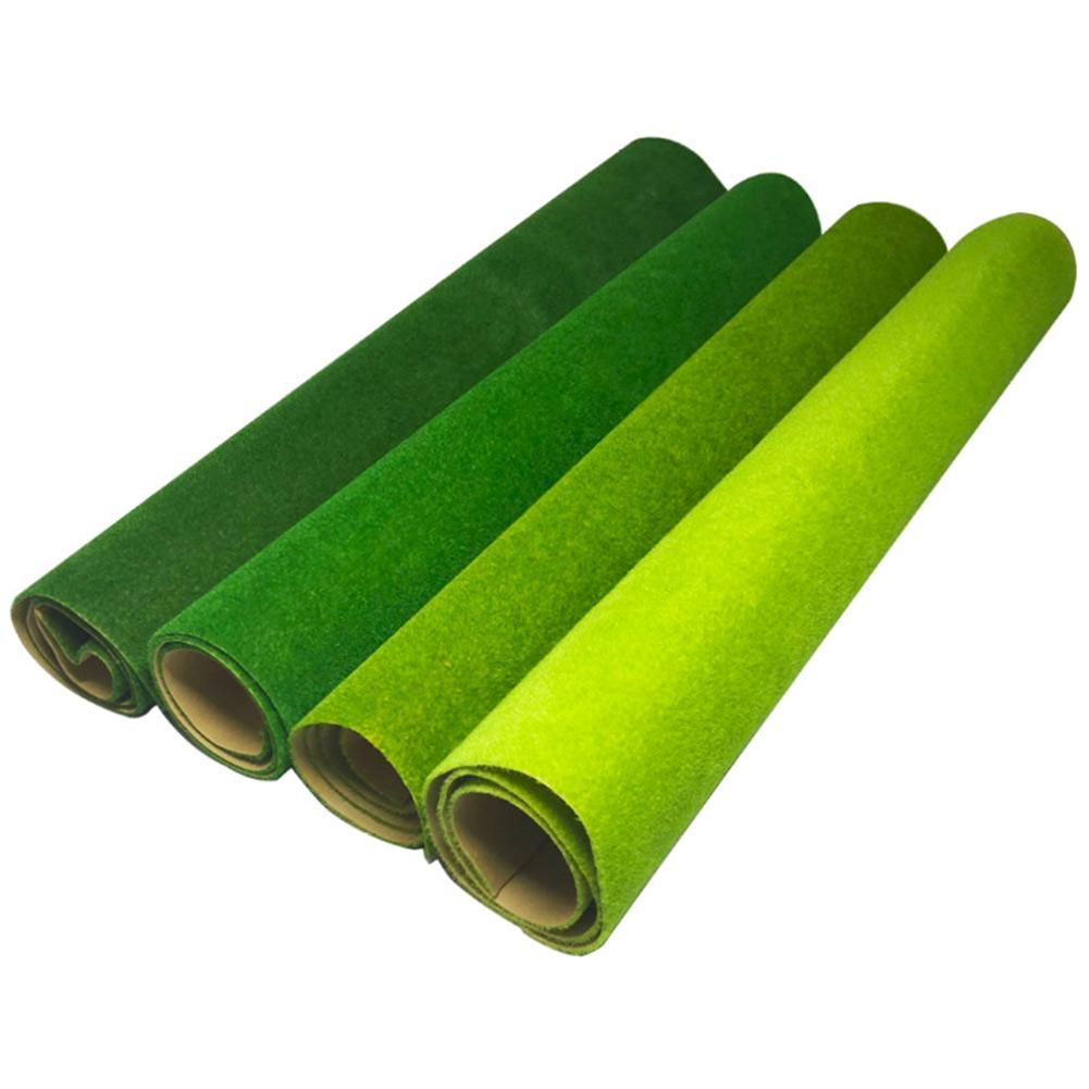 25x25cm DIY Grass Mat Landscape Model Train Scenery Layout Simulation Turf Flock Lawn Home Decoration Artificial Grassland