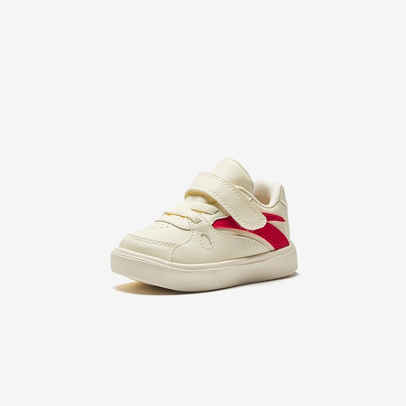 Anta Kids Synthetic Leather Trendy Comfortable Versatile Anti-Kick Lightweight Shock Absorbing Low-Top Walking Shoes Baby Shoes A12530013