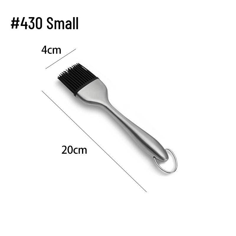 High-Temperature Resistant Stainless Steel Silicone BBQ & Baking Oil Brush