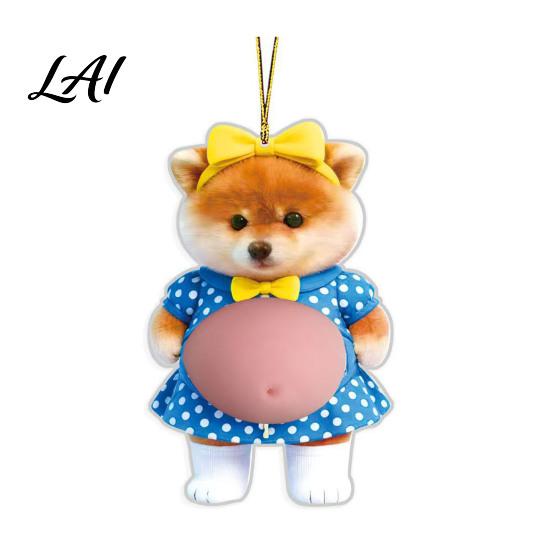 Child Safety Corner Protector Car Pendant Soft Rubber Fat Dog Shape Decompression Toy Adhesive Backing Elastic Cushion Easy Apply Remove Refrigerator