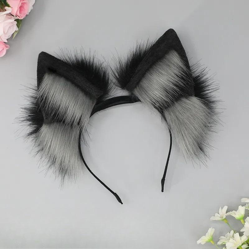 Simulated Animal Ear Headband Rechargeable Movable Cat Ears Hair Accessories