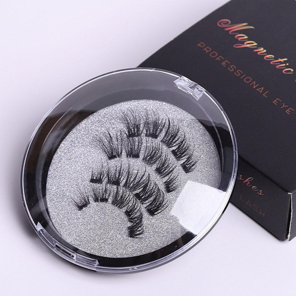 Magnetic Suction False Eyelashes Natural Biomimetic Feeling Transparent Soft Stem Secure Fixation