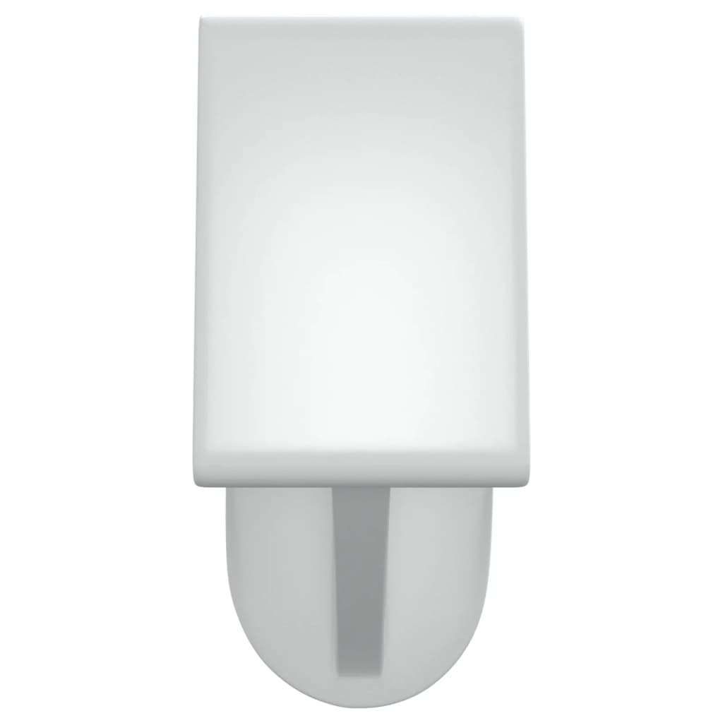 Curtain Rods 2 pcs White and Silver 40 60 cm Aluminum