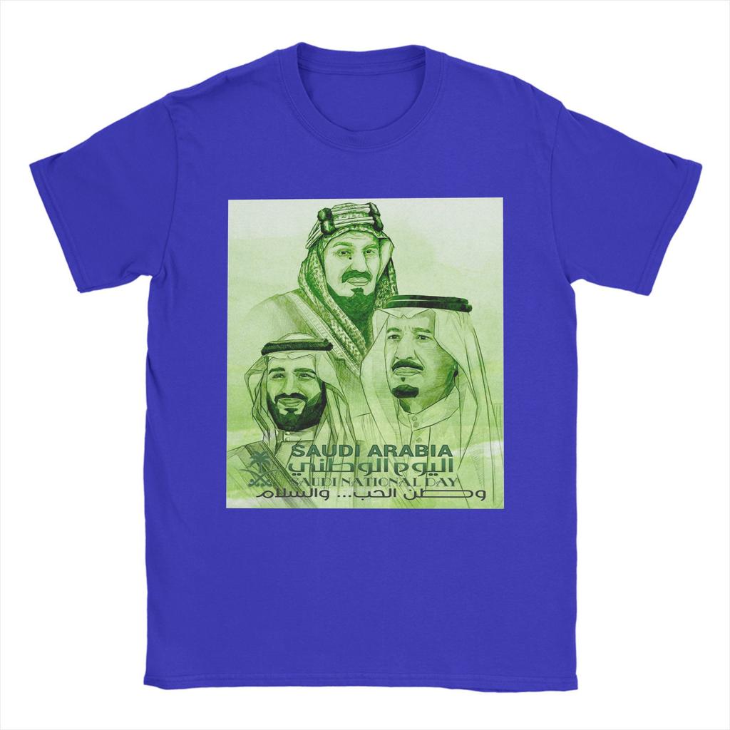 National Day of Saudi Arabia Pure Cotton T Shirt For Man Summer Streetwear T-Shirts O Neck Hippie Tee Shirt Logo Clothing