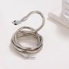 Fashion Bendable Snake Necklace Bracelet Jewelry Multilayer Metal Snake Necklace