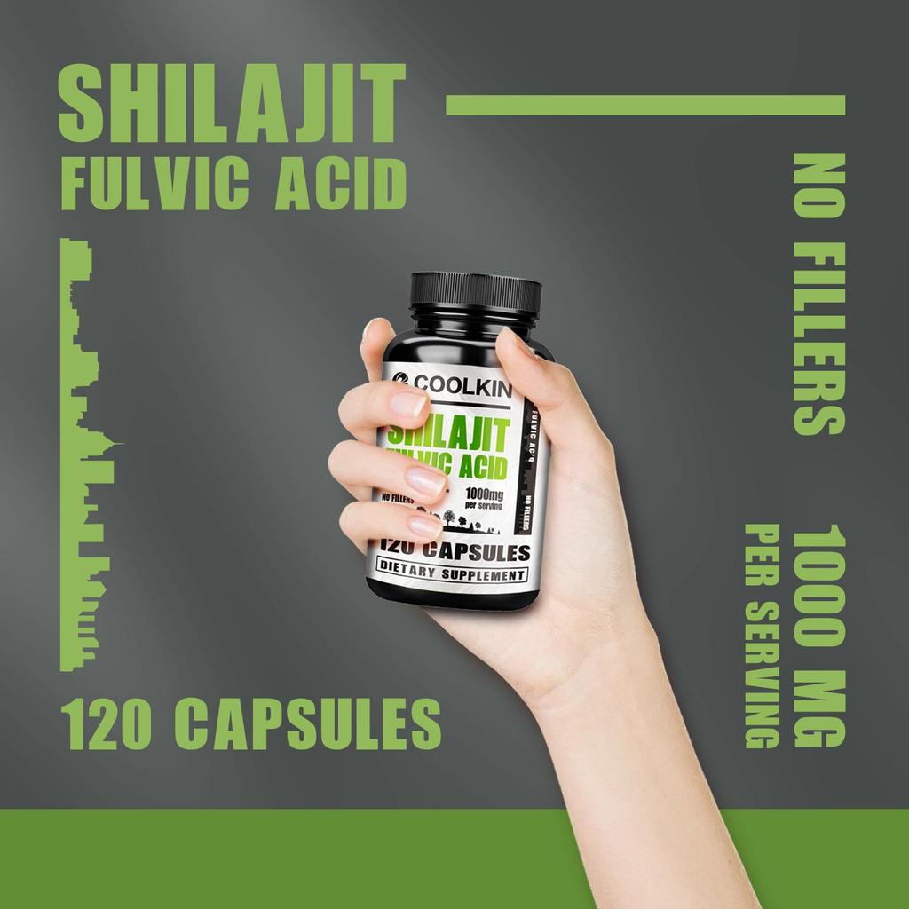 Shilajifuric Acid 1000 mg - Antioxidant, energy booster, enhances endurance.
