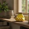 Banana Bird Feeder Yellow with Hanging Hole Resin Garden Decoration for Gardeners, Yard,