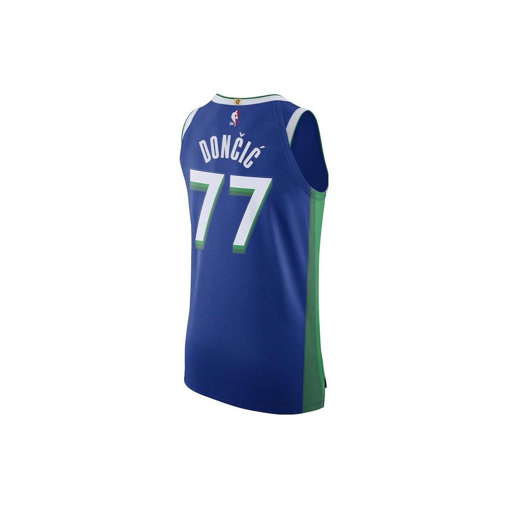 Nike Alphanumeric Logo Print Basketball Jersey Player Edition 2022-2023 Season Men Tops Blue DQ0191-496