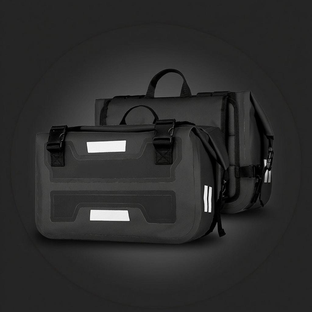 Motorcycle Saddlebags Waterproof Side Bags Soft-Sided Luggage