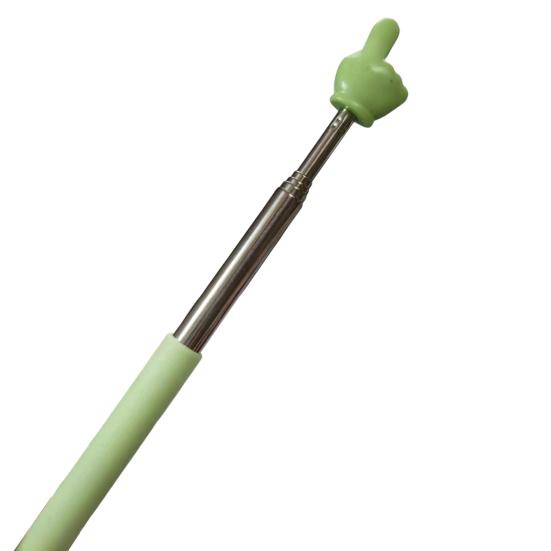 Pointeur Télescopique Pour Enseignant - Bâton Rétractable De 21 à 68 Cm, Pointe Douce, Métal, Pour Tableau Blanc Ou Présentations