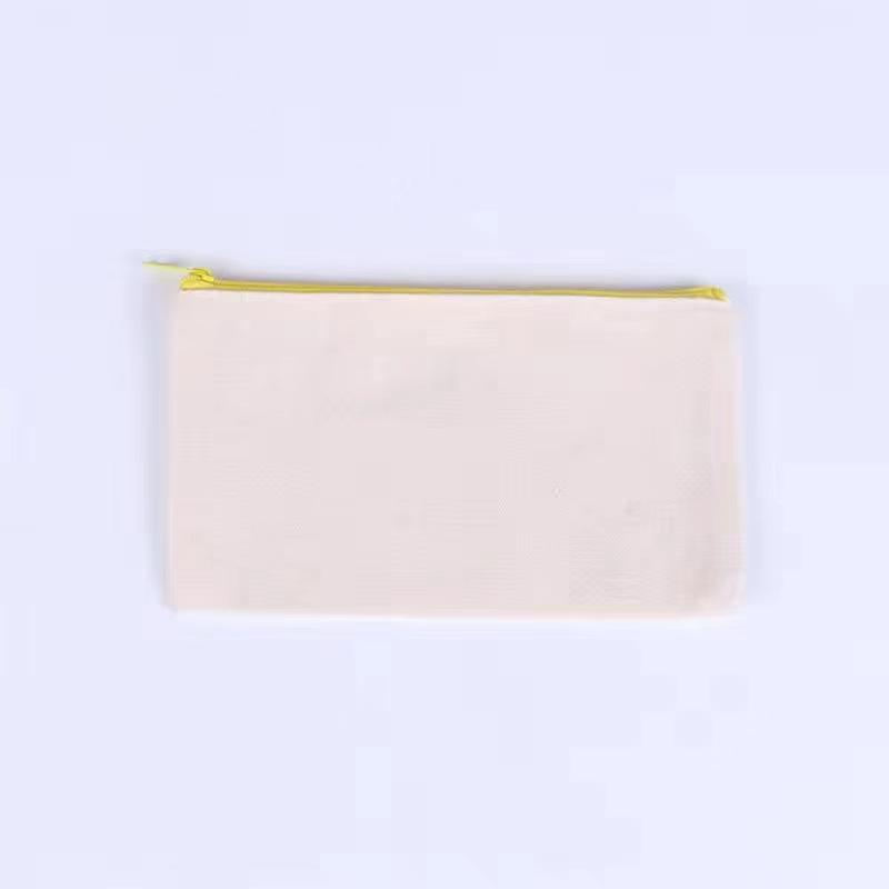 3/5/10 Pcs/Lot Student School Canvas Zipper Storage Bags DIY Blank Craft Cosmetic Ziplock Cotton Pouches for Pencil 21x12cm