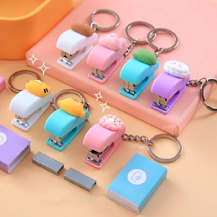 Adorable Miniature Stapler With Keyrings Tiny Keychain Stapler 20 Sheets Capacity For School Offices And Corporate Gifts
