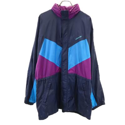 Adidas 80s Vintage Nylon Jacket L Navy Men's Used