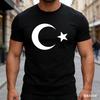 Turkish Flag Fashion Print Tshirt Summer Unisexs Casual Pure Cotton Shortsleeved Tshirt Trendy Street Casual Shortsleeved Shirt