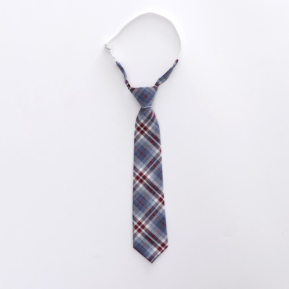 Pleated School Style JK Uniform Skirt with Plaid Tie - No Ironing Needed