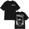 Rapper Milo . J Vintage Grafik T-Shirt Herren Damen Mode Hip-Hop T-Shirt Kurzarm Locker Lässig Baumwoll-T-Shirts Streetwear