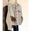 Soft and Thick Round Neck Wool Sweater Coat Women Autumn New Design Loose Knit Cardigan Top