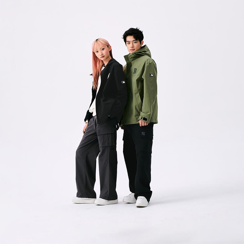 New MLB MLB Preppy Style Collection Boston Red Sox SS25 Cargo Pants Unisex Charcoal Gray 3AWPV0251-43CGS