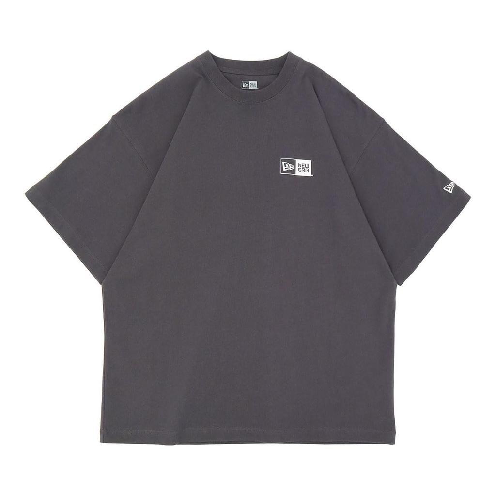 NEW ERA Oversized Cotton Box Logo Graphite White S T-Shirt