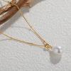 S925 Sterling Silver Natural Baroque Pearl Necklace Women'S Niche French Premium Clavicle Chain
