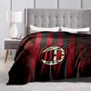 Ac Milan Football Club Logo Blanket Soft And Comfortable Camping Trip Air Conditioning Blanket Sheet Office Rest Blanket