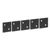 5Pcs   End   Double Slots Aluminum Alloy Cover Plate for Industrial  S Fixing