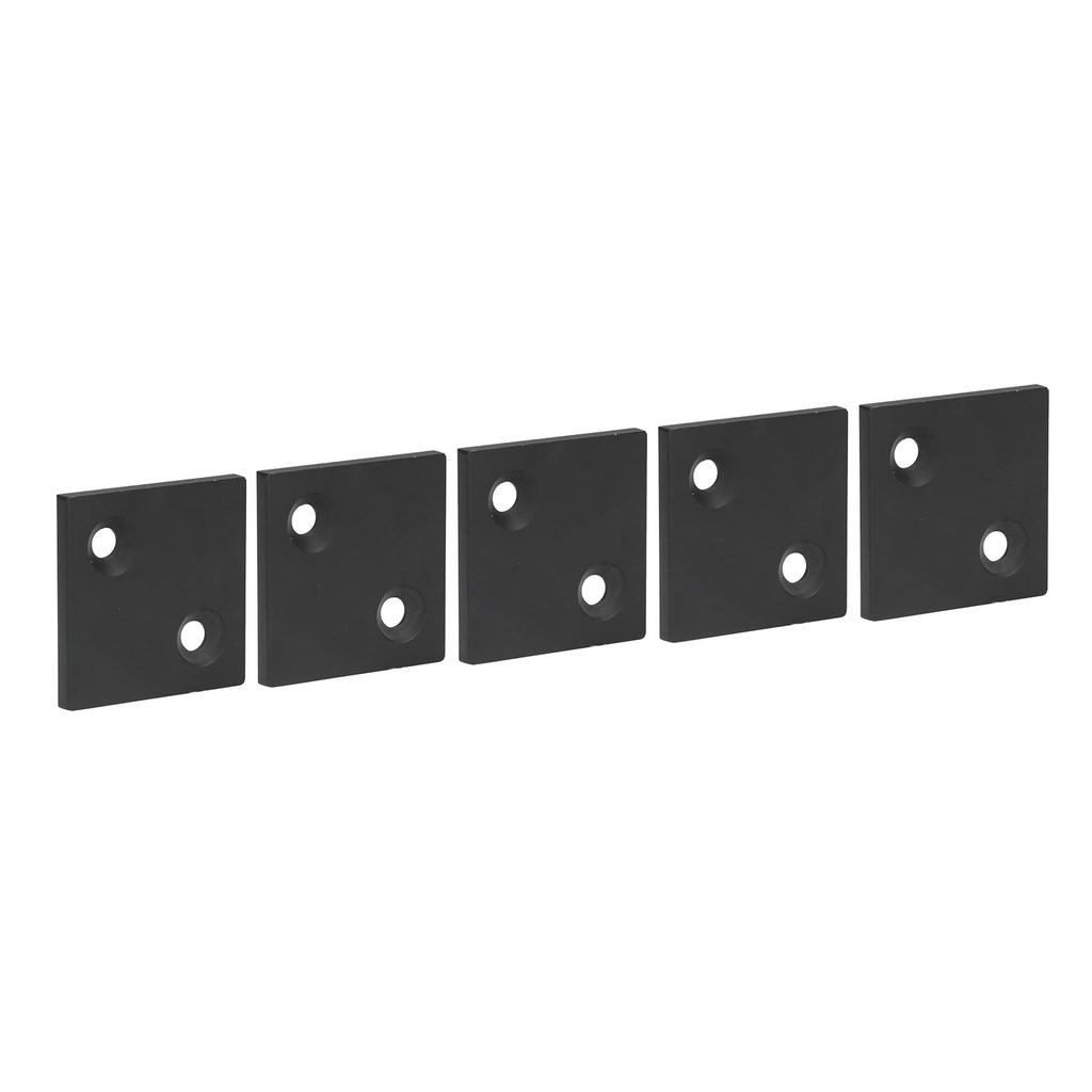 5Pcs End Double Slots Aluminum Alloy Cover Plate for Industrial S Fixing