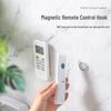 Magnetic Circular Remote Holder with Mother-Child Buckle, No-Trace Adhesive, Wall-Mountable