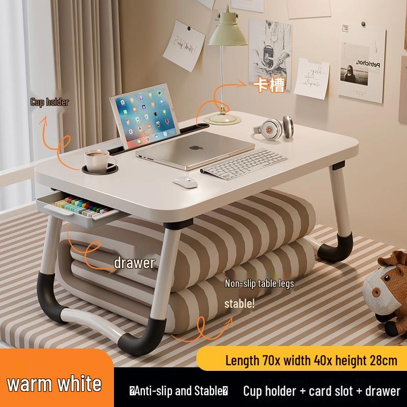 Foldable Dorm Study Desk and Laptop Stand